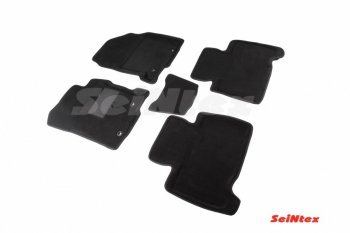 Комплект 3D ковриков в салон Seintex Lexus NX200 Z10 дорестайлинг (2014-2017) (Чёрный)