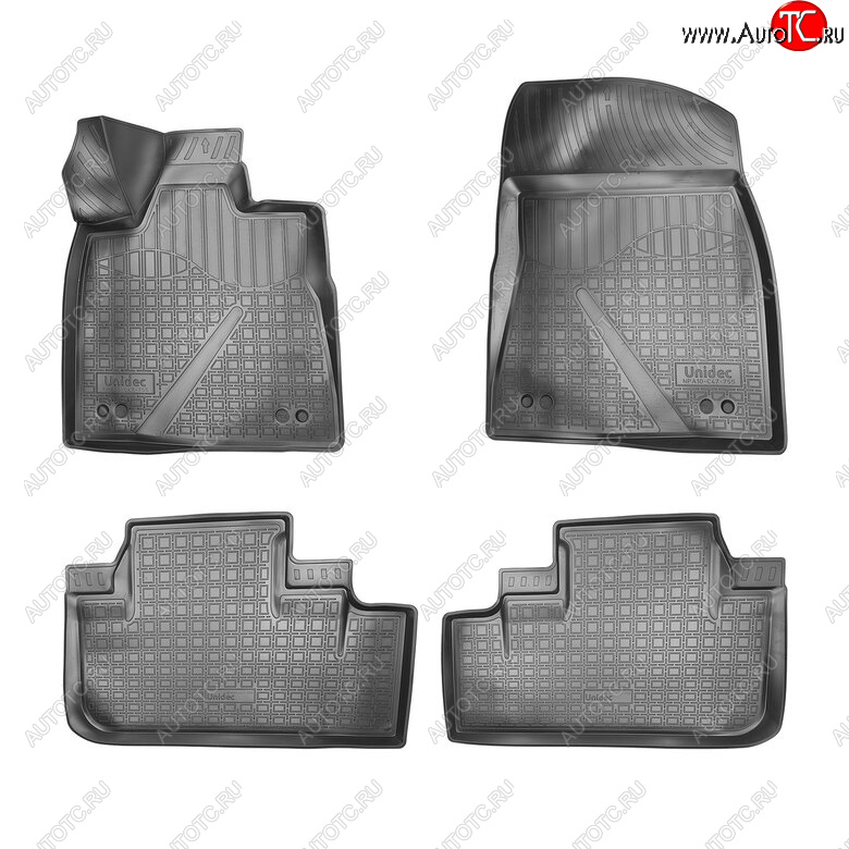 2 899 р. Комплект ковриков в салон Norplast Unidec  Lexus RX  200T - RX450  AL20 (Цвет: черный)  с доставкой в г. Майкоп