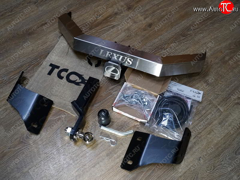 17 999 р. Фаркоп (тягово-сцепное устройство) TCC (с надписью)  Lexus RX350L  AL20 (2017-2022) дорестайлинг, рестайлинг (Оцинкованный, шар E)  с доставкой в г. Майкоп