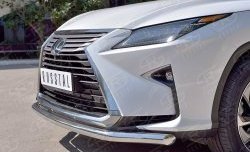 16 949 р. Защита переднего бампера (Ø63 мм, нержавейка) SLITKOFF Lexus RX 200T AL20 дорестайлинг (2015-2017)  с доставкой в г. Майкоп. Увеличить фотографию 4