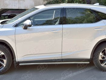 19 999 р. Защита порогов SLITKOFF из круглой трубы диаметром 42 мм v3 Lexus RX 200T AL20 дорестайлинг (2015-2017)  с доставкой в г. Майкоп. Увеличить фотографию 3