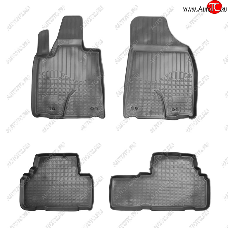 2 659 р. Комплект ковриков в салон Norplast Unidec Lexus RX270 AL10 дорестайлинг (2010-2012) (Цвет: черный)  с доставкой в г. Майкоп