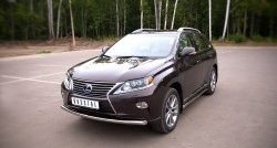 13 999 р. Одинарная защита переднего бампера диаметром 63 мм SLITKOFF Lexus RX450H AL10 дорестайлинг (2009-2012)  с доставкой в г. Майкоп. Увеличить фотографию 4