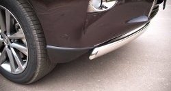 11 599 р. Защита переднего бампера (Ø75х42 мм, нержавейка) Russtal Lexus RX270 AL10 дорестайлинг (2010-2012)  с доставкой в г. Майкоп. Увеличить фотографию 2