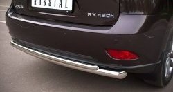 16 299 р. Защита заднего бампера (Ø63 и 42 мм, нержавейка) SLITKOFF Lexus RX350 AL10 дорестайлинг (2008-2012)  с доставкой в г. Майкоп. Увеличить фотографию 3