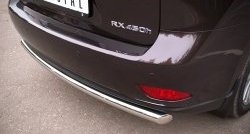 15 349 р. Одинарная защита заднего бампера из трубы диаметром 63 мм SLITKOFF Lexus RX350 AL10 дорестайлинг (2008-2012)  с доставкой в г. Майкоп. Увеличить фотографию 3