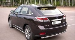 15 349 р. Одинарная защита заднего бампера из трубы диаметром 63 мм SLITKOFF Lexus RX350 AL10 дорестайлинг (2008-2012)  с доставкой в г. Майкоп. Увеличить фотографию 4
