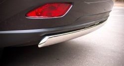 11 599 р. Защита заднего бампера (Ø75x42 мм, нержавейка) Russtal Lexus RX350 AL10 дорестайлинг (2008-2012)  с доставкой в г. Майкоп. Увеличить фотографию 2