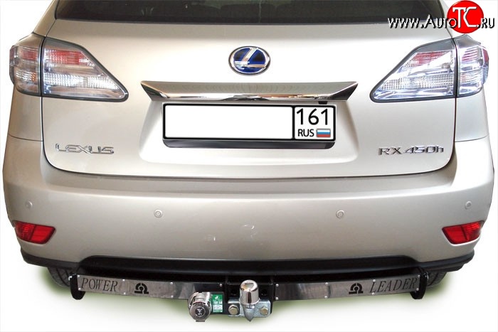 9 199 р. Фаркоп Лидер Плюс (c нерж. пластиной) Lexus RX270 AL10 дорестайлинг (2010-2012) (Без электропакета)  с доставкой в г. Майкоп