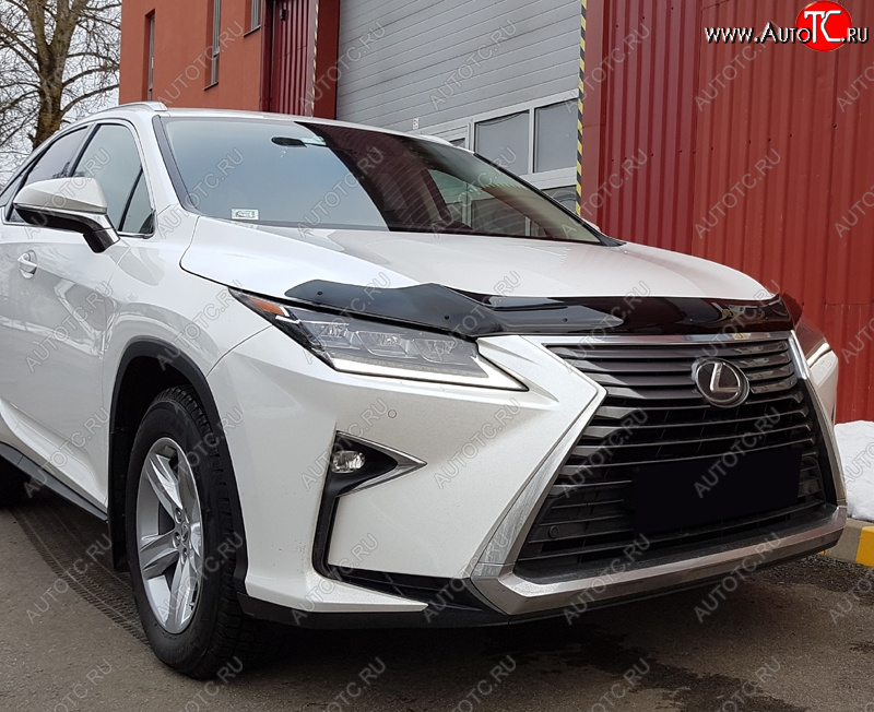 3 689 р. Дефлектор капота SIM Lexus RX350L AL20 дорестайлинг (2017-2019)  с доставкой в г. Майкоп