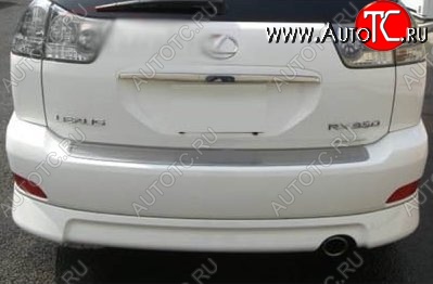 7 199 р. Накладка на задний бампер СТ v1 Lexus RX350 AL10 дорестайлинг (2008-2012) (Неокрашенная)  с доставкой в г. Майкоп