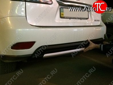 21 499 р. Накладка на задний бампер СТ v5 Lexus RX350 AL10 дорестайлинг (2008-2012) (Неокрашенная)  с доставкой в г. Майкоп
