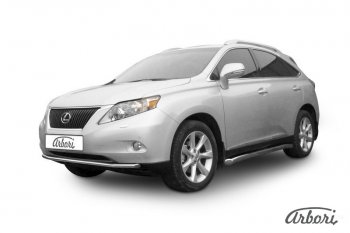 Защита переднего бампера Arbori (нержавейка, 1 труба d57 mm). Lexus RX350 AL10 дорестайлинг (2008-2012)