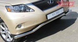 Защита переднего бампера одинарная Souz-96 (d60). Lexus RX350 AL10 дорестайлинг (2008-2012)