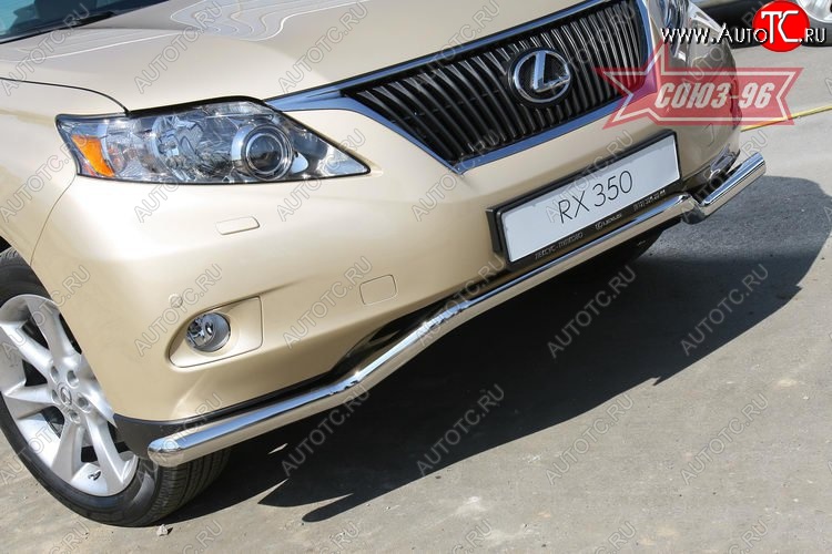 15 929 р. Защита переднего бампера одинарная Souz-96 (d60). Lexus RX350 AL10 дорестайлинг (2008-2012)  с доставкой в г. Майкоп
