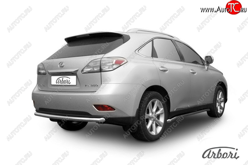 15 749 р. Защита заднего бампера Arbori (нержавейка, 1 труба d57 mm). Lexus RX350 AL10 дорестайлинг (2008-2012)  с доставкой в г. Майкоп