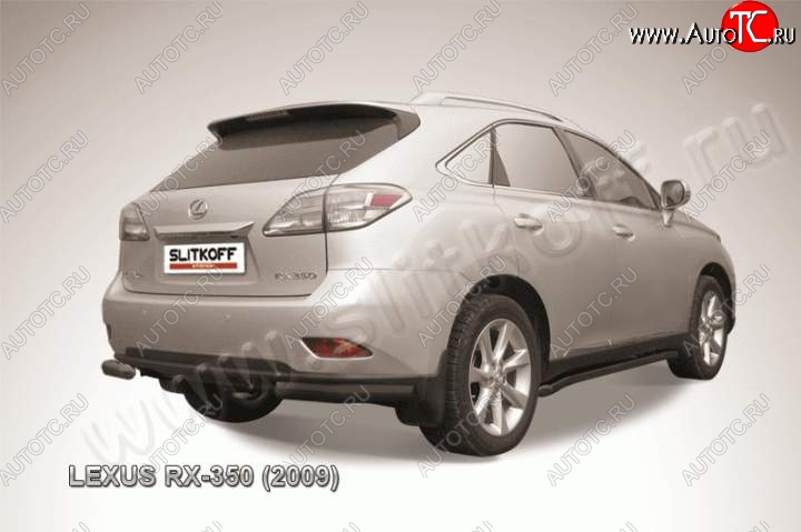 10 649 р. Уголки d76 Lexus RX350 AL10 дорестайлинг (2008-2012) (Цвет: серебристый)  с доставкой в г. Майкоп