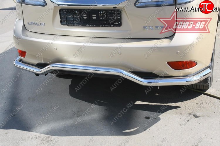 13 049 р. Защита заднего бампера Souz-96 (d60) Lexus RX350 AL10 дорестайлинг (2008-2012)  с доставкой в г. Майкоп