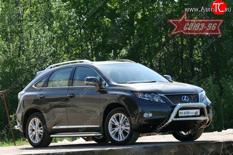 20 069 р. Защита переднего бампера Souz-96 (d76/76 и 60) Lexus RX450H AL10 дорестайлинг (2009-2012)  с доставкой в г. Майкоп