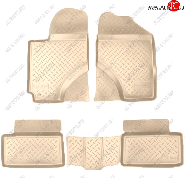 3 199 р. Коврики салона Norplast Unidec  Lifan Breez (2006-2012) (Цвет: бежевый)  с доставкой в г. Майкоп