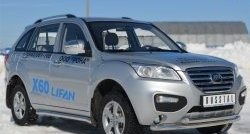 17 949 р. Защита переднего бампера (2 трубыØ63 мм, нержавейка) SLITKOFF  Lifan X60 (2011-2015) дорестайлинг  с доставкой в г. Майкоп. Увеличить фотографию 4