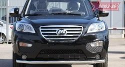 9 899 р. Защита переднего бампера одинарная Souz-96 (d60). Lifan X60 дорестайлинг (2011-2015)  с доставкой в г. Майкоп. Увеличить фотографию 2