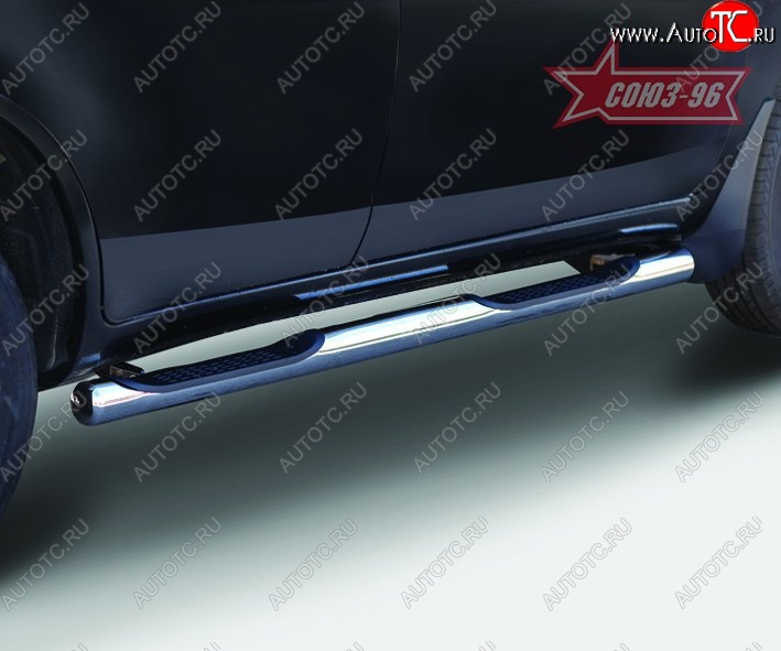15 614 р. Защита порогов с проступью Souz-96 (d76) Lifan X60 дорестайлинг (2011-2015)  с доставкой в г. Майкоп