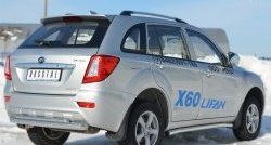 70 999 р. Защита порогов из круглой трубы диаметром 63 мм Russtal Lifan X60 дорестайлинг (2011-2015) (Защита порогов с со скосами на торцах (вариант 1))  с доставкой в г. Майкоп. Увеличить фотографию 5