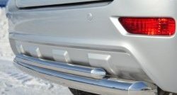 18 549 р. Защита заднего бампера (Ø76 и 42 мм, нержавейка) SLITKOFF  Lifan X60 (2011-2015) дорестайлинг  с доставкой в г. Майкоп. Увеличить фотографию 3