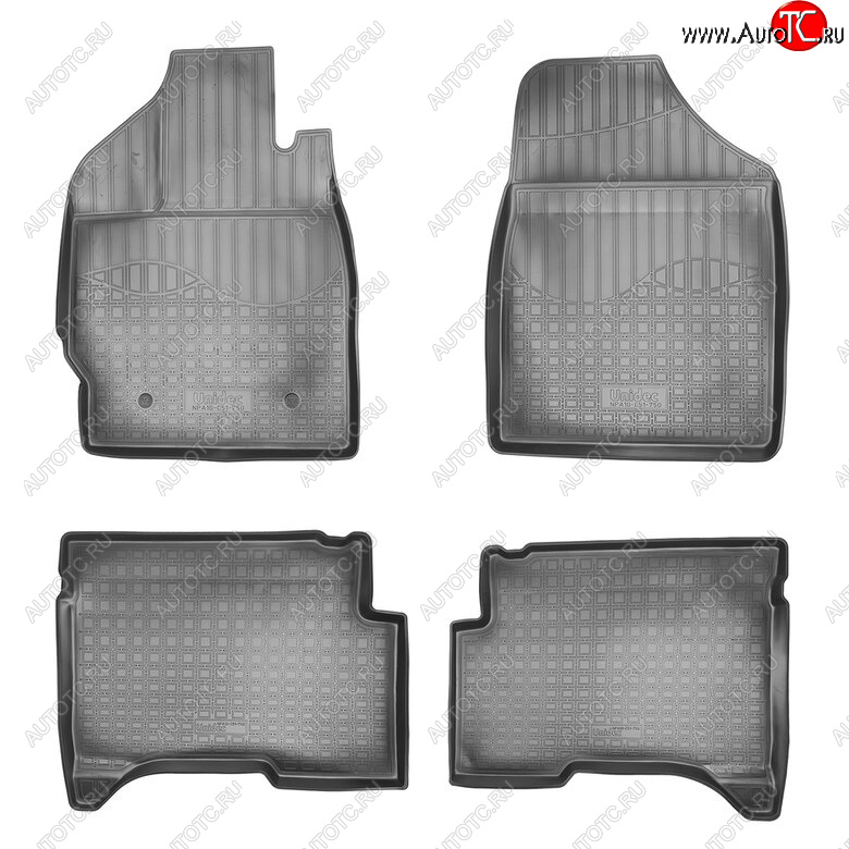 2 599 р. Комплект ковриков в салон Norplast Unidec  Lifan X50 (2015-2025) (Цвет: черный)  с доставкой в г. Майкоп