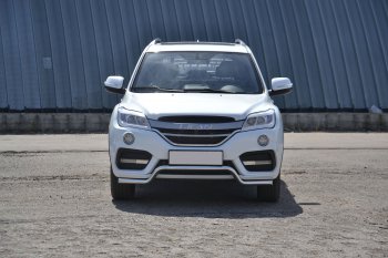 18 199 р. Защита переднего бампера Petroil Tuning (d51, волна) Lifan X60 2-ой рестайлинг (2016-2025) (Нержавеющая полированная сталь)  с доставкой в г. Майкоп. Увеличить фотографию 4