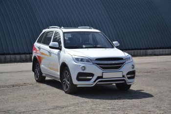 18 199 р. Защита переднего бампера Petroil Tuning (d51, волна) Lifan X60 2-ой рестайлинг (2016-2025) (Нержавеющая полированная сталь)  с доставкой в г. Майкоп. Увеличить фотографию 5