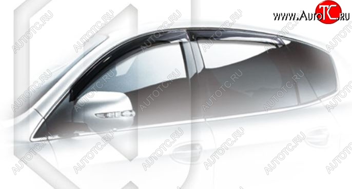 2 079 р. Дефлектора окон CA-Plastiс  Luxgen 7 SUV (2014-2025) (Classic полупрозрачный, Без хром.молдинга)  с доставкой в г. Майкоп