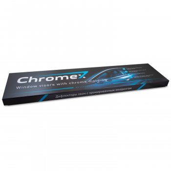 699 р. Дефлекторы окон с хромированым молдингом CHROMEX Mazda 3/Axela BP хэтчбэк (2019-2025)  с доставкой в г. Майкоп. Увеличить фотографию 3