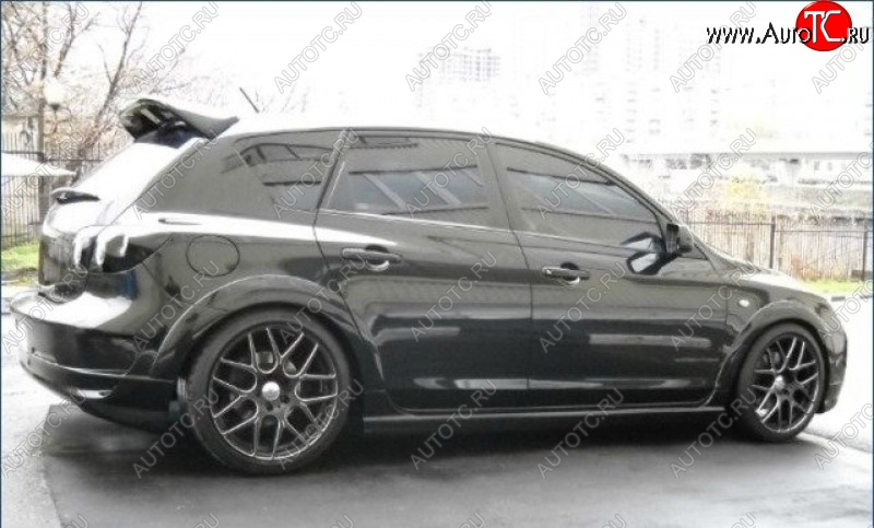 6 649 р. Накладки на колёсные арки ASC MAGNUM Mazda 3/Axela BK дорестайлинг, хэтчбэк (2003-2006) (Неокрашенные)  с доставкой в г. Майкоп