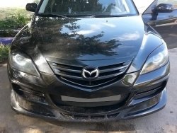 9 099 р. Передний бампер EXS STYLE Mazda 3/Axela BK дорестайлинг, хэтчбэк (2003-2006) (Неокрашенный)  с доставкой в г. Майкоп. Увеличить фотографию 2
