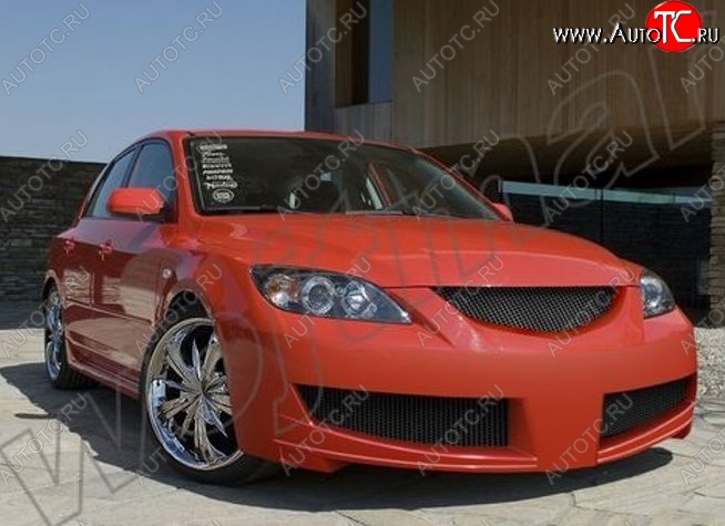 28 999 р. Передний бампер R1 Mazda 3/Axela BK дорестайлинг, хэтчбэк (2003-2006)  с доставкой в г. Майкоп