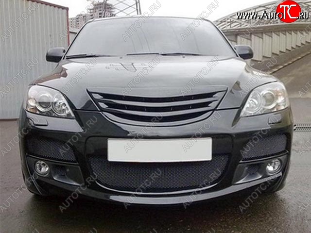 4 849 р. Решетка радиатора ASC MAGNUM Mazda 3/Axela BK дорестайлинг, хэтчбэк (2003-2006) (Неокрашенная)  с доставкой в г. Майкоп