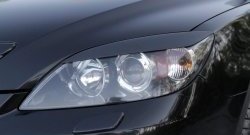 749 р. Реснички RA на фары  Mazda 3/Axela  BK (2006-2009) рестайлинг, хэтчбэк (Неокрашенные)  с доставкой в г. Майкоп. Увеличить фотографию 2