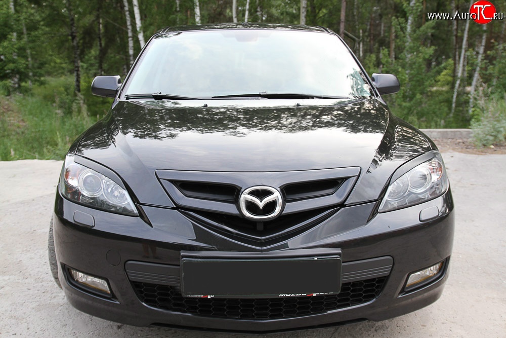 749 р. Реснички на фары RA V2 Mazda 3/Axela BK (2003-2009) дорестайлинг, хэтчбэк, рестайлинг, хэтчбэк (Неокрашенные) с доставкой в г. Майкоп Увеличить фотографию 1 749 р. Реснички на фары RA V2 Mazda 3/Axela BK (2003-2009) дорестайлинг, хэтчбэк, рестайлинг, хэтчбэк (Неокрашенные) с доставкой в г. Майкоп