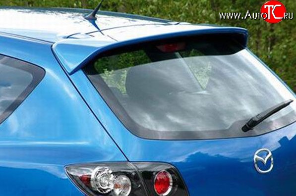 3 299 р. Спойлер M-VRS (без стоп-сигнала) Mazda 3/Axela BK дорестайлинг, хэтчбэк (2003-2006) (Неокрашенный)  с доставкой в г. Майкоп