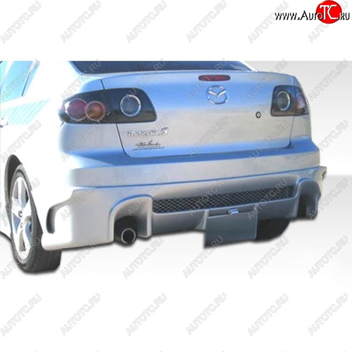 9 949 р. Задний бампер RAVEN DESIGN Mazda 3/Axela BK дорестайлинг седан (2003-2006) (Неокрашенный)  с доставкой в г. Майкоп
