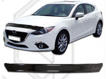 Дефлектор капота CA-Plastic Mazda 3/Axela BM дорестайлинг, хэтчбэк (2013-2016)