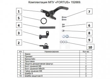 10 999 р. Замок КПП FORTUS (AT+) Mazda 3/Axela BM дорестайлинг, хэтчбэк (2013-2016)  с доставкой в г. Майкоп. Увеличить фотографию 3