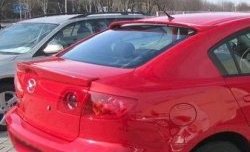4 599 р. Козырёк на заднее стекло CT v2 Mazda 3/Axela BK дорестайлинг седан (2003-2006) (Неокрашенный)  с доставкой в г. Майкоп. Увеличить фотографию 2