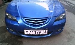 3 189 р. Решётка радиатора Корнер  Mazda 3/Axela  BK (2003-2006) дорестайлинг седан (Неокрашенная)  с доставкой в г. Майкоп. Увеличить фотографию 8