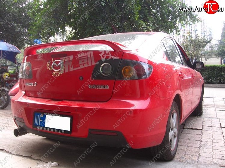 4 149 р. Спойлер KENSTYLE EDITION Mazda 3/Axela BK дорестайлинг седан (2003-2006) (Неокрашенный)  с доставкой в г. Майкоп