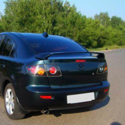 4 149 р. Спойлер RAVEN STYLE Mazda 3/Axela BK дорестайлинг седан (2003-2006) (Неокрашенный)  с доставкой в г. Майкоп. Увеличить фотографию 2