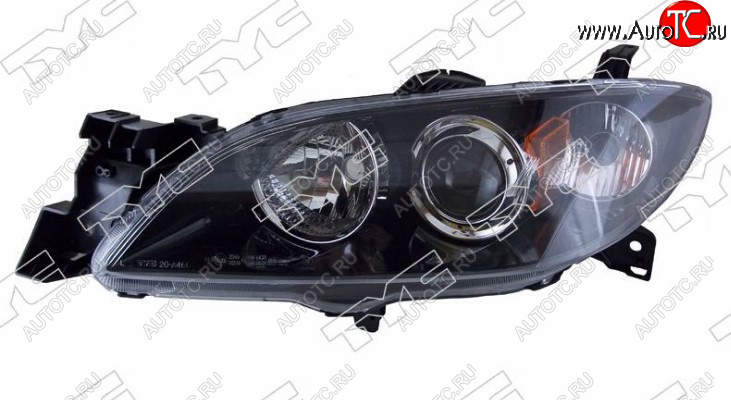 9 399 р. Левая передняя фара DEPO (под электрокорректор, Евросвет) Mazda 3/Axela BK дорестайлинг седан (2003-2006)  с доставкой в г. Майкоп