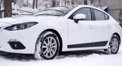 3 399 р. Молдинги RA Mazda 3/Axela BM дорестайлинг седан (2013-2016) (Поверхность глянец под окраску, Неокрашенные)  с доставкой в г. Майкоп. Увеличить фотографию 4